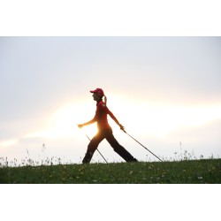 Lezione di Nordic Walking presso il Rifugio Pranolz